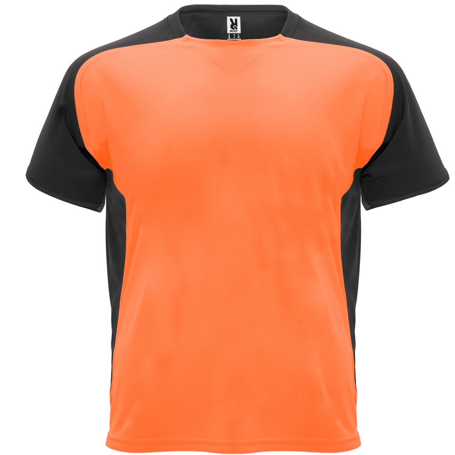 0. Foto Trikot Sportshirt BUGATTI Orange-Schwarz Größe M mit Druck