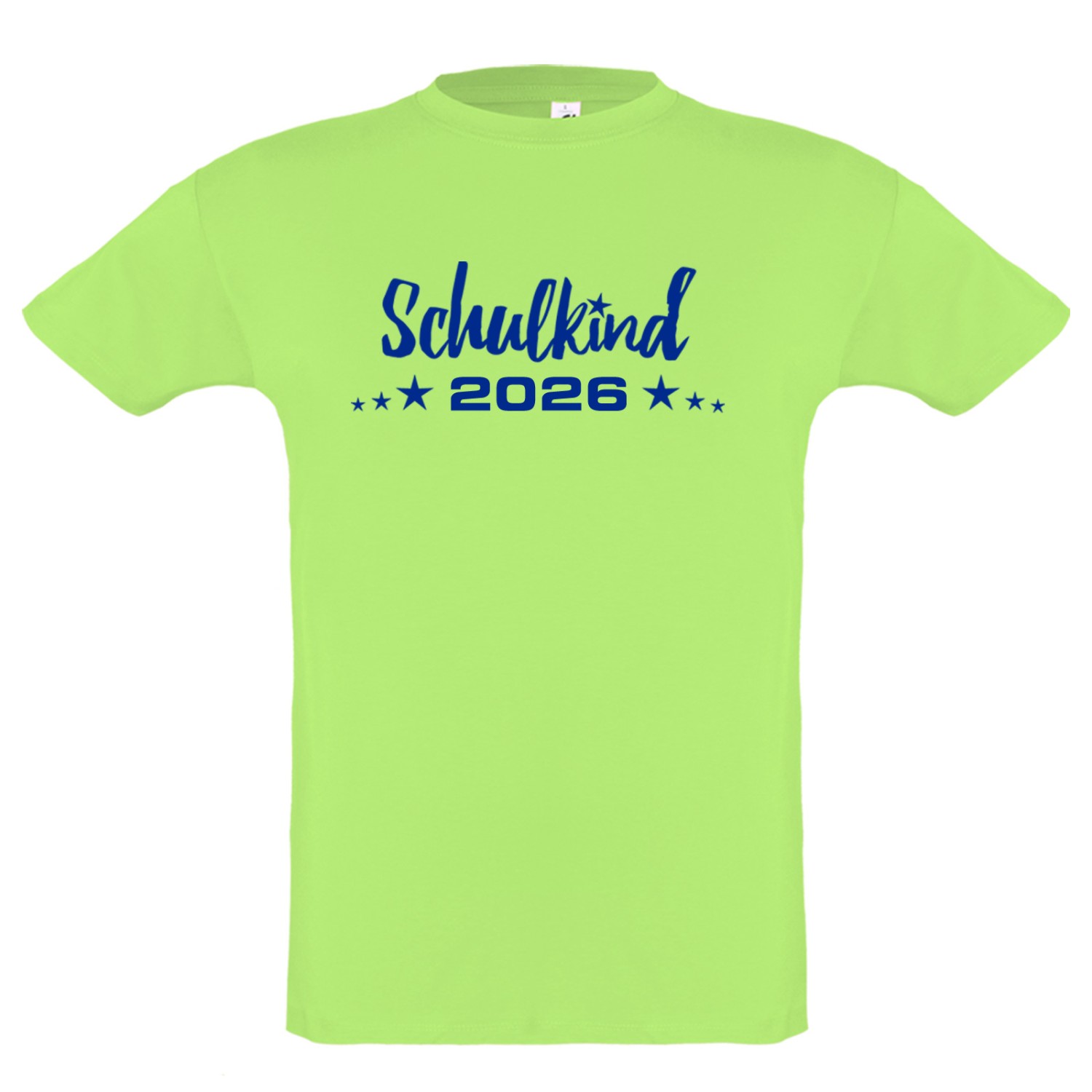 Schulkind 2026 T-Shirt Kinder Schulanfang Einschulung Geschenk (Farbe: pink Größe: 130/140) limette