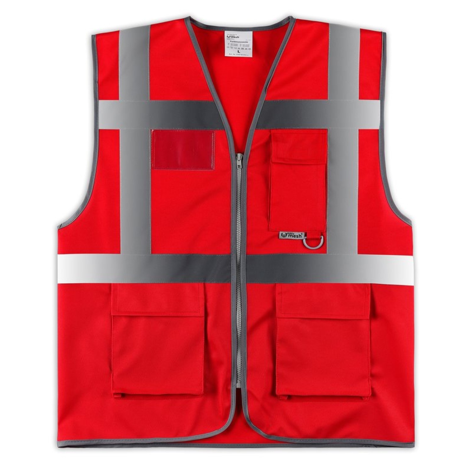 0. Foto Warnweste FUNCTION mit Druck rot Größe 5XL