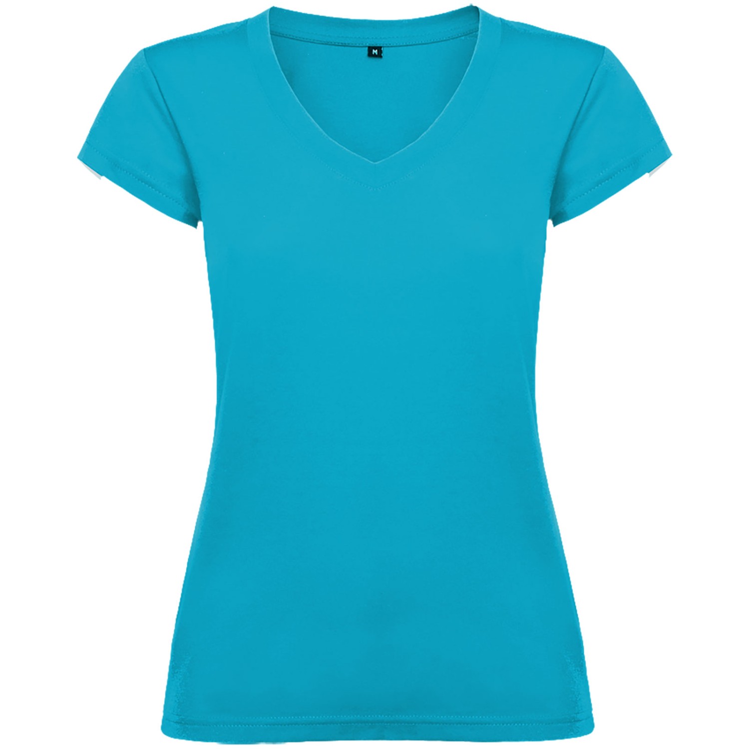 Shirt VICTORIA V-Ausschnitt Ladies mit Druck (Farbe: Grün Größe: S) Türkis