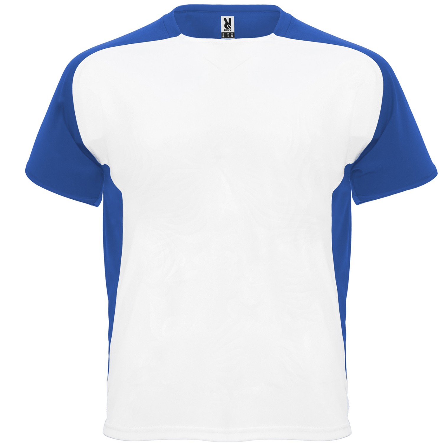 0. Foto Trikot Sportshirt BUGATTI Weiß-Blau Kinder 8 Jahre mit Druck