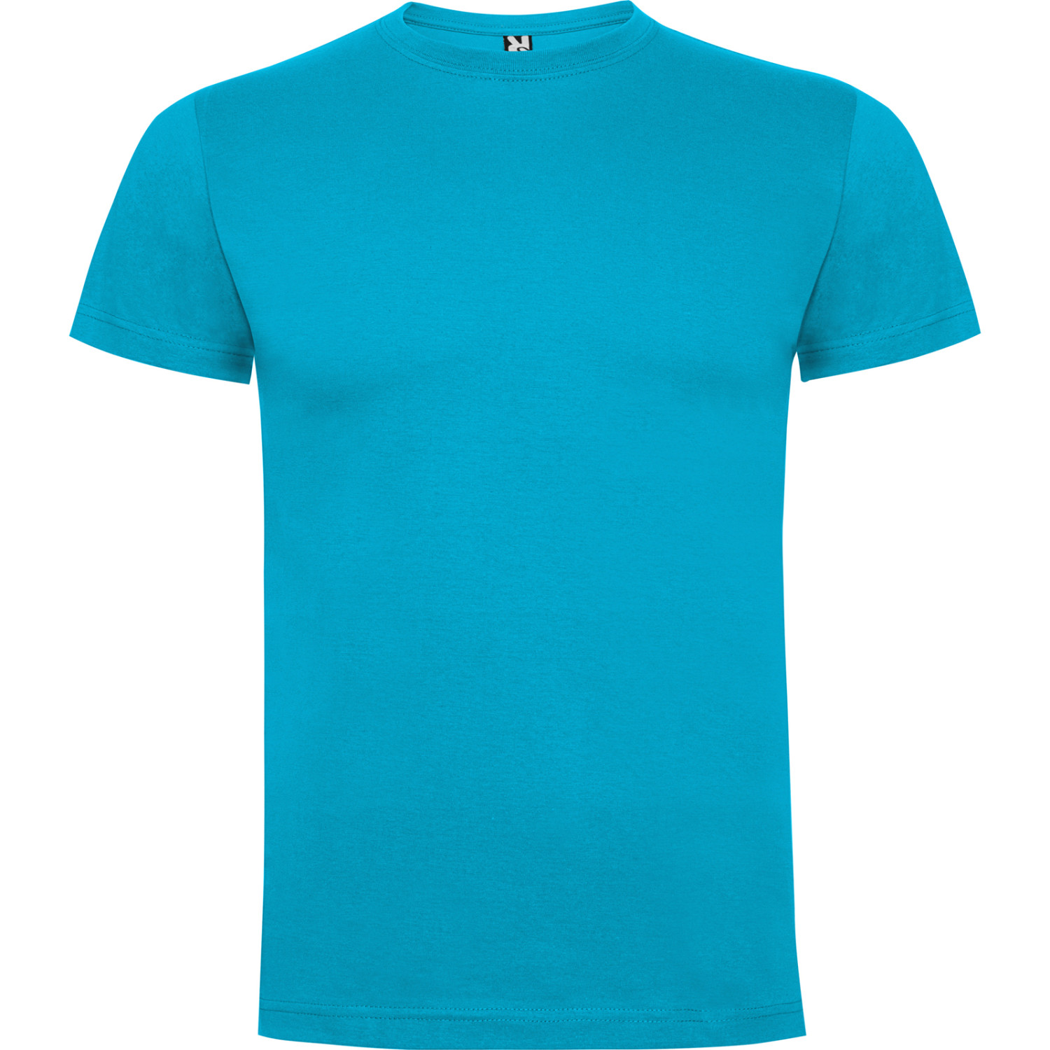 T-Shirt DOGO Premium Schwarz Größe L Roly Markenshirt Türkis